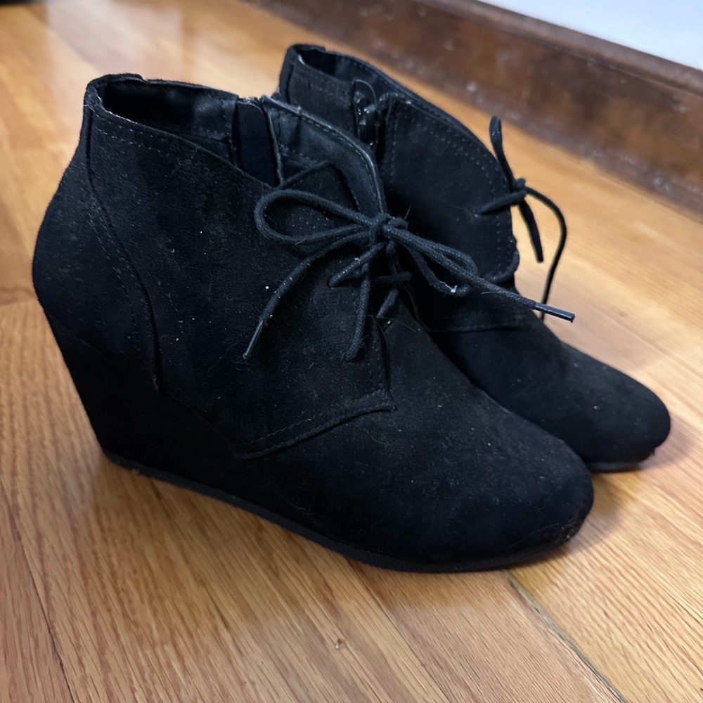 Target Black Wedge Ankle Boots